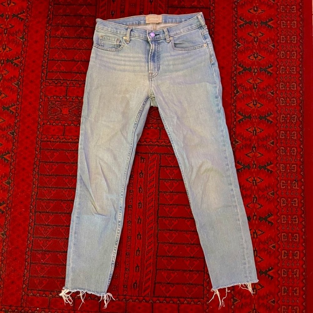 Everlane Light Blue Skinny Boyfriend Jeans